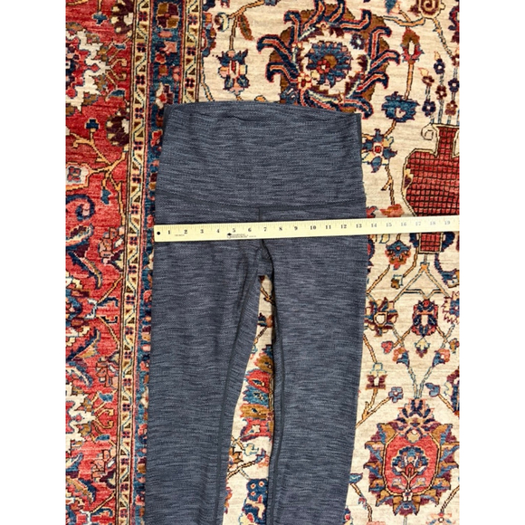 Lululemon Wunder Under High Rise Leggings Gray Texture Size 6 Full Length - Picture 3 of 7